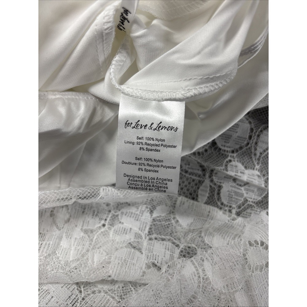 NWT For Love and Lemons Lorena Maxi Dress White Lace Size XS - Picture 11 of 14